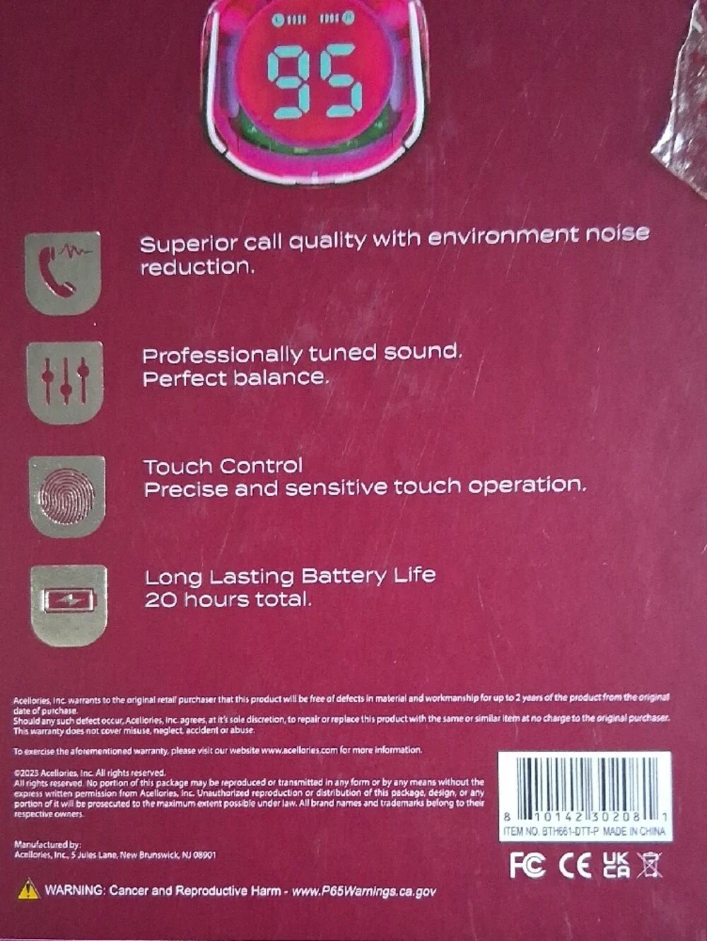 Acellories pink wireless